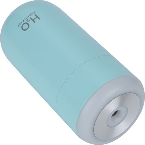 Humidificateur nano 350 ml avec témoin lumineux LED, minuterie d'arrêt automatique, mini humidificateur portable pour voiture, alimentation USB, bleu (1/5)