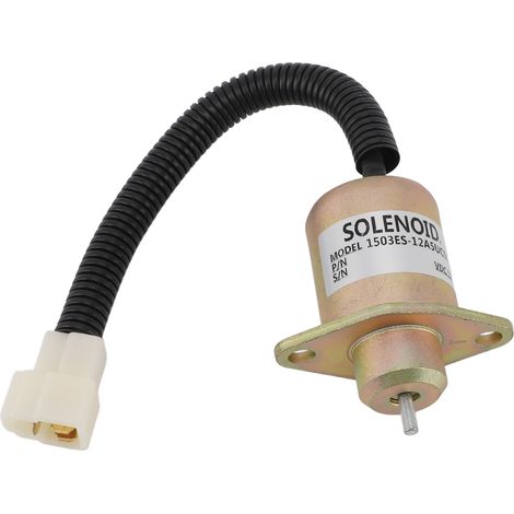 Électrovanne d'arrêt de carburant 12 V 1503es 12a5uc5s - Électrovanne d'arrêt de carburant précise et anti-interférences pour générateur (pièce de rechange) (1/5)