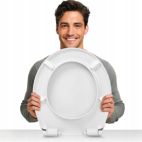 Koło  Lunette WC Nova Top Pico - Blanche - Antibactérienne - Système de fermeture silencieuse