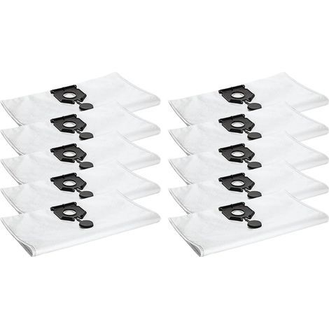 Lot de 10 sacs à poussière compatibles avec l'aspirateur Karcher 2.889-154.0 NT 30/30 L 30L NT 30/ Ap Te L NT 30/ Ap L 30L EU2613 - Pièces de rechange (lot de 10) (1/4)