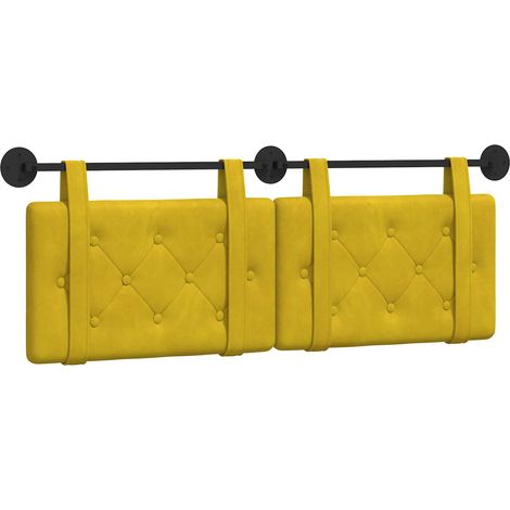Testiera sospesa Giallo Velluto vidaXL (1/5)