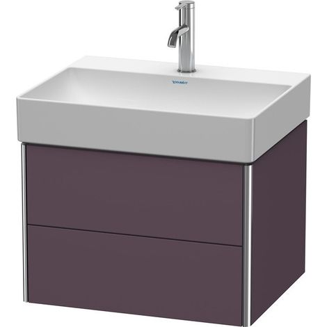 Meuble sous-vasque XSQUARE 397x584x460mm Satin aubergine