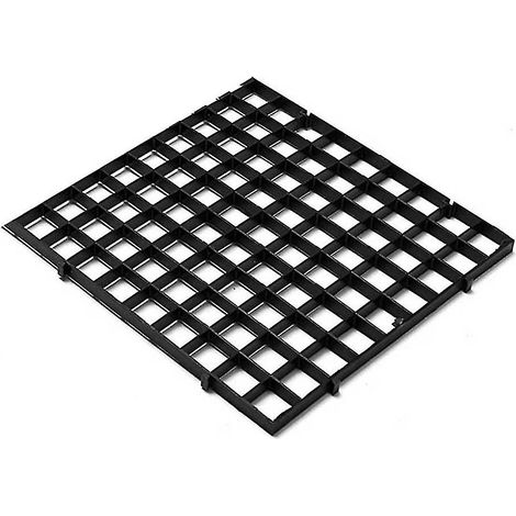 2 pièces de plateau de séparation en plastique durable pour poissons, type grille à œufs, pour filtre d'aquarium, panneau d'isolation du fond (1/5)