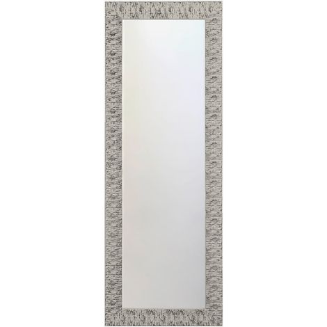 Wandspiegel Yuma 40 mit Holzrahmen - Silver