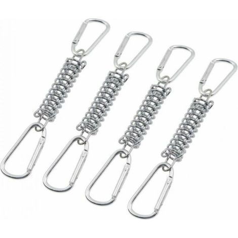 Fixation De Tente A Ressort - Ancre Spirale En Acier Inoxydable - Pour Tente De Camping Et Voile D Ombrage - Lot De 4 (1/4)