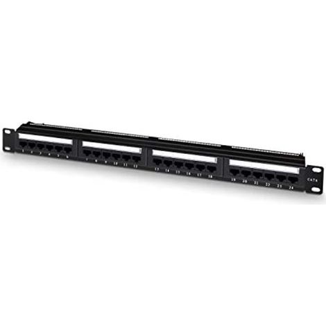 Panneau de transfert 1u 24p cat 6 aisens noir (1/2)