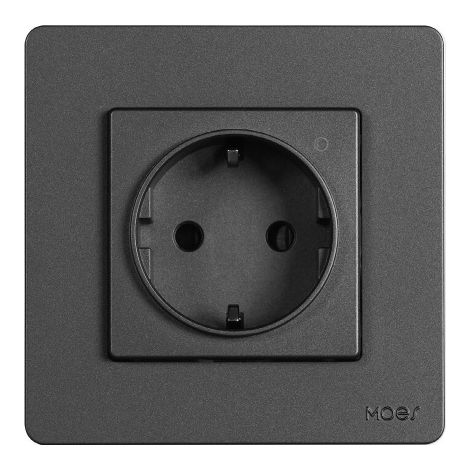 Prise connectée Tuya ZigBee murale encastrable UE, compatible avec les normes européennes, indicateur de consommation d'énergie, application de contrôle à distance, commande vocale Alexa et Google Hom (1/5)