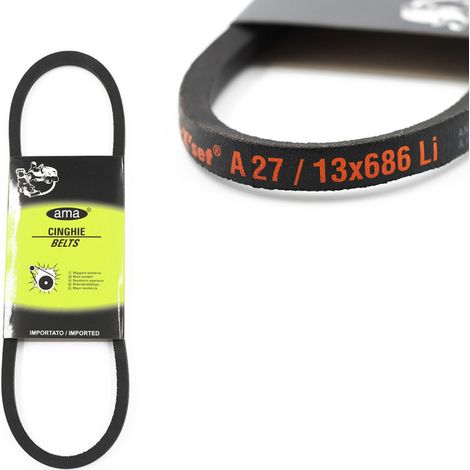 Courroie Trapézoïdale Lisse A27 686 MM - 13x686 Li