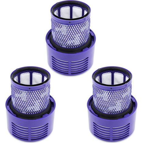 Lot de 3 filtres de rechange pour aspirateurs robots Dyson série V10 (V10 Absolute, Animal, Total Clean, Motörhead, SV12), remplace la référence DY-969082-01 (1/5)