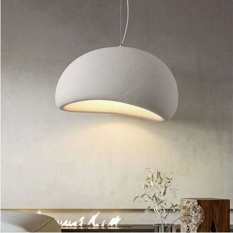 Zolginah – Lustre suspendu Wabi-Sabi 3 couleurs réglables – Lumière d’ambiance E27 – Ø 40 cm, cordon réglable 1,5 m – Ampoule incluse