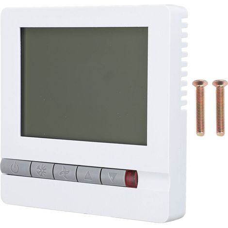 Thermostat de ventilateur sans balais DC, avec écran LCD, pièce intelligente numérique pour chauffer, fonction de mémoire de température réglable, 85-260V (1/4)