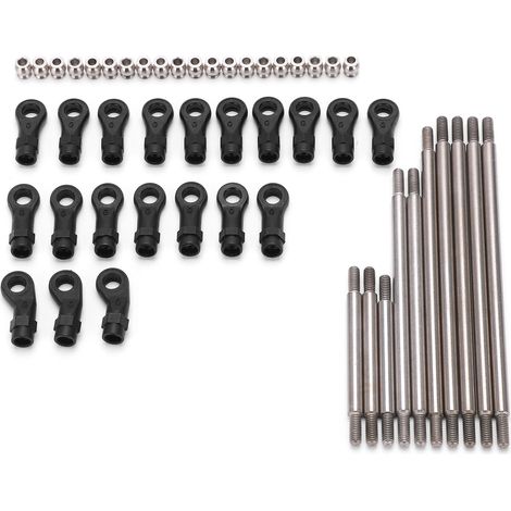 Kit de biellettes de direction métalliques avec rotules pour voiture RC Traxxas TRX4, empattement 324 mm, échelle 1/10 (1/5)