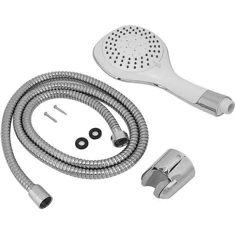 Ensemble de robinetterie de douche murale G1/2'' avec douchette et flexible (1/5)