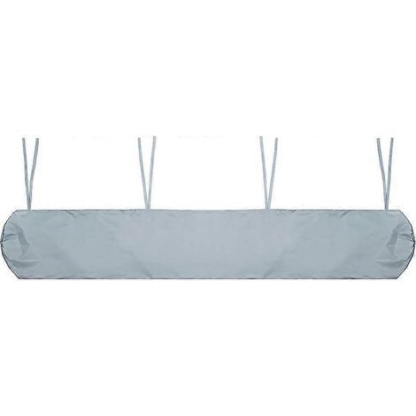 Bâche de protection solaire, housse pour volet roulant rétractable (2,5 mètres, gris),1 pièce (1/4)