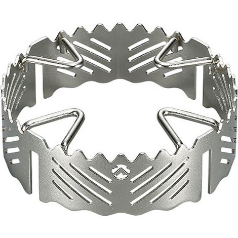 Acier inoxydable coupe-vent Wude petit poêle à quatre griffes antidérapant coupe-vent support de poêle (1/5)