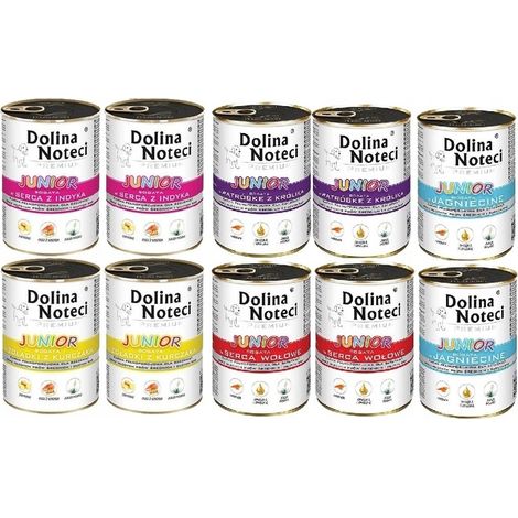 Dolina Noteci JUNIOR Geschmacksmischung für Hunde 10 x 400 g