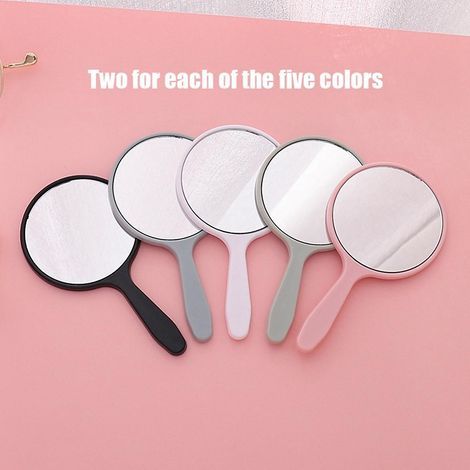 Lot de 10 petits miroirs ronds portables pour les voyages, le camping et le quotidien. (1/4)
