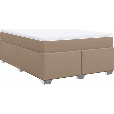 Maison Exclusive - Sommier à lattes de lit avec matelas Cappuccino 140x190 cm (1/5)