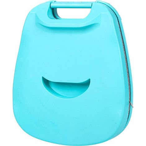 Appui-tête pliable pour sieste, creux respirant, barres en acier robustes, poignée portable, pour bureau école, bleu ciel (1/5)