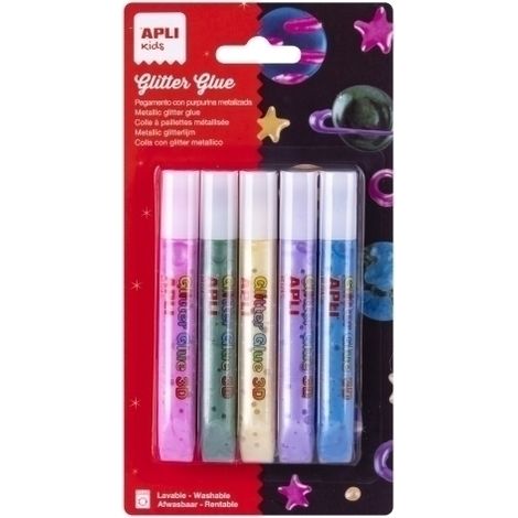 COLA GLITTER GLUE APLI METALIZADO