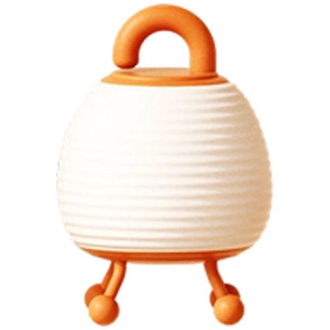 Veilleuse orange portable, 0,5 W, style nordique, lampe de table, décoration de salon, lampe de chevet rechargeable. (1/5)