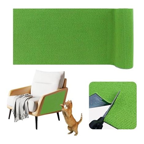 Adhesive Cat Scratching Mat for Sofa, Cats, Furniture and Walls (Fruit Green, 40 cm x 2 m) (1/5)