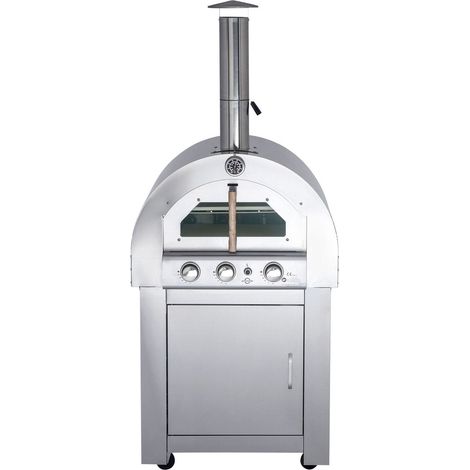 Allgrill Top-Line Gastronomie-Gas-Pizzaofen mit Air System und 2 Pizzasteinen (1/5)