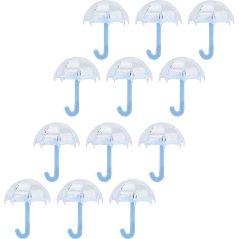 12er-Set Bonbonboxen in Regenschirmform, Kunststoff, Süßigkeitenbehälter, Hochzeitsdekoration, Partyzubehör, Blau (1/5)