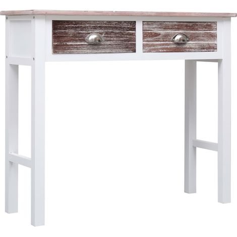 Maison Exclusive - Table console Marron 90 x 30 x 77 cm Bois