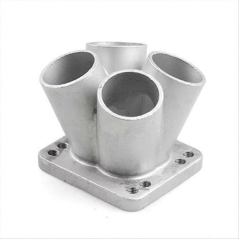 Connecteur de collecteur d'admission 4-1 à bride moulée à quatre trous, compatible avec les modifications de voitures turbocompressées T3 et T4. (1/5)