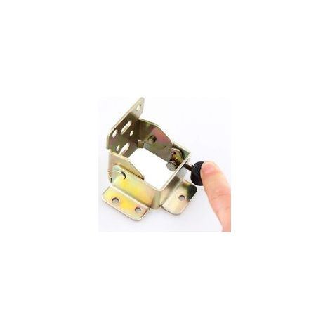 Lot de 2 supports pliants à 90 degrés charnières autobloquantes en acier laminé à froid pieds de table pliants pieds de lit charnières de soutien cachées (Positive brake) (1/5)