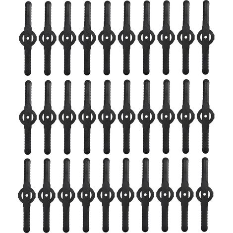 Eosnow 30PCS Trimmerkopfklingen ersetzen elektrischen Unkrautschneider mit langen Klingen Mähzubehör für Gartenrasen