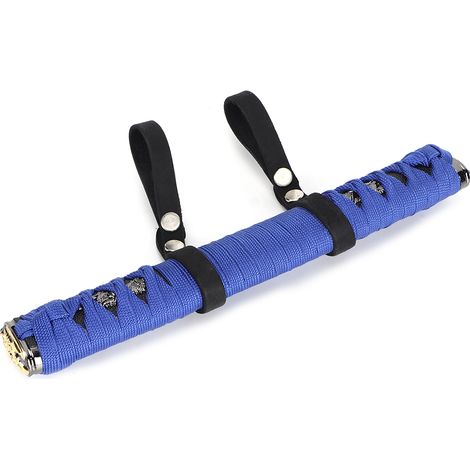 Poignée de maintien automobile intérieure universelle pour appuie-tête siège arrière arceau tuning bleu noir 1 pièce (1/5)