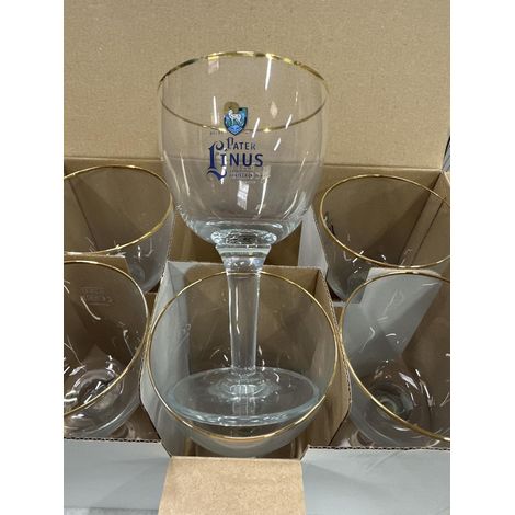 Pater Linus - Lot de 6 verres à bière 25 cl - Neuf
