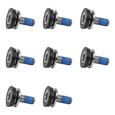 SHINING HOUSE Vélo Boulons de Manivelle, 8 Pcs vis de Pedalier, Filetage M8, Etanche, Résistant au Sable - Vis de Serrage Manivelle pour Tous Les Pedaliers Carrés et Botiers de Pedalier vis Pedale Vel (1/5)