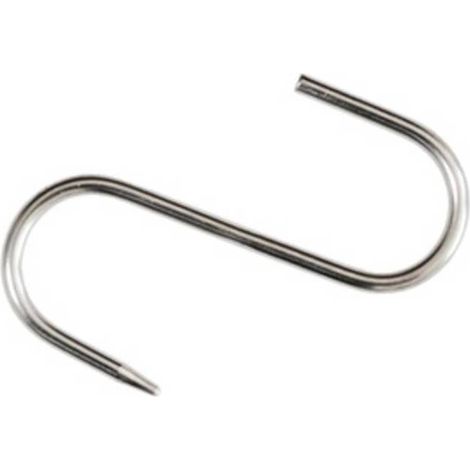 10 x GANCIO INOX P/MACELLAIO 140 X 6 MM
