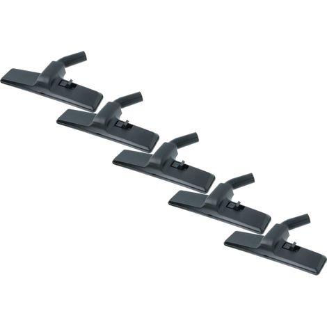 vhbw 5x Boquilla para alfombras compatible con Hitachi CV-185, CV-100, CV-160, CV-180, CV-145, CV-140 aspiradora con conexión redonda 32 mm