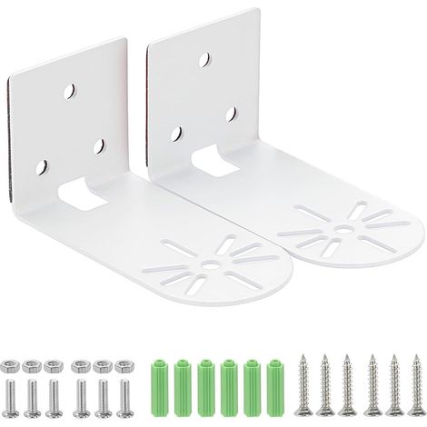 Ensemble de 2 supports de fixation muraux/plafond en métal, supports pour caméra de sécurité, en forme de L