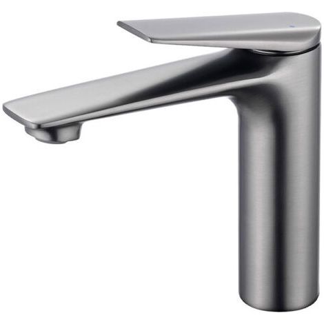 Robinet de Lavabo Tout Cuivre, Mitigeur de Salle de Bain, Gris (1/5)