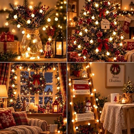 LED Fairy Lights Outdoor Indoor Lamp for Garden Parties and Home Decoration Warm White (1/4)
