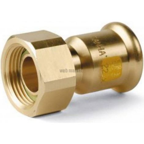 Raccord 2 pièces à sertir laiton Ø14-1/2" pour GPL - THERMADOR 1330JPG14M12GPL