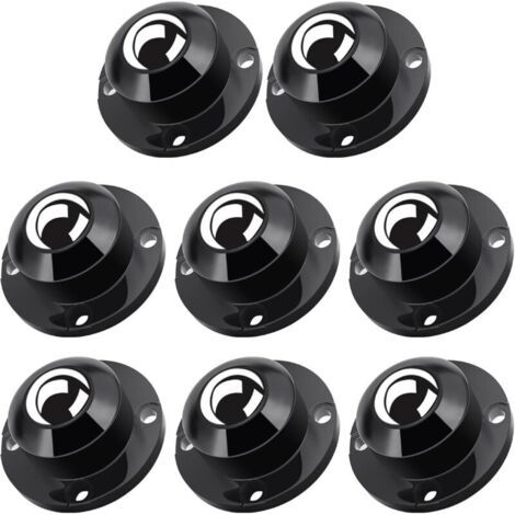 Pair 8 PCS Roulettes pour Meubles, Roulettes Universelles Pivotantes à 360°, 45mm Roulettes en Acier Autocollantes pour Petits Meubles, Roulettes Plates
