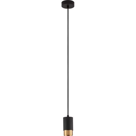 Merano Knoxville 5.9cm Slim Suspension Plafonnier Sandy Noir, Or Aluminium LED GU10 1x10W