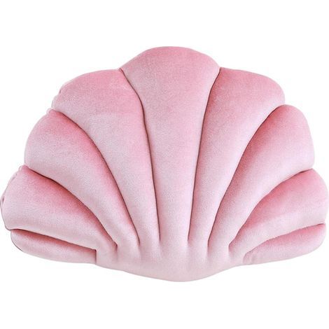 Muschelkissen, multifunktionales Bodenkissen, Dekokissen für Sofa und Bett, strapazierfähig, rosa (1/5)
