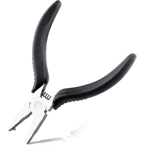 Mini pince à anneaux fendus de 10,2 cm - Pince d'ouverture d'anneaux fendus - Outil de précision pour la fabrication de bijoux - Outils pour porte-clés, travaux manuels (1/5)