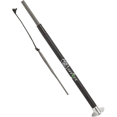 Frustino da dressage Fleck Effect con bottone in metallo da 120 cm