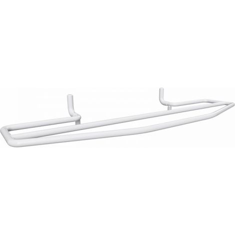 Porte-serviettes double blanc RAWELL pour radiateur 60x6,9x21,5 cm (1/4)