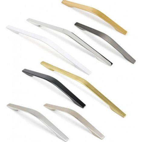 Tirador Fuji 6811 - Blanco mate. 230x20x32mm. Entrepuntos 160mm. (1/5)