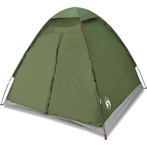 vidaXL Tienda de campaña iglú para 2 personas impermeable verde oliva (1/2)