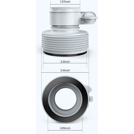 Adaptateur de tuyau de piscine pour pompe à sable et filtre INTEX, 1,25 pouce, type B, lot de 2 adaptateurs de rechange d'origine